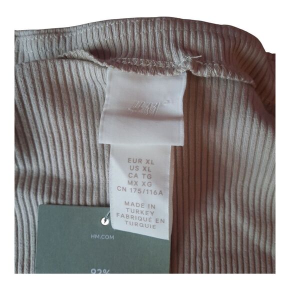 H&M Off-Shoulder Ribbed Top - Gray - Picture 2 of 3